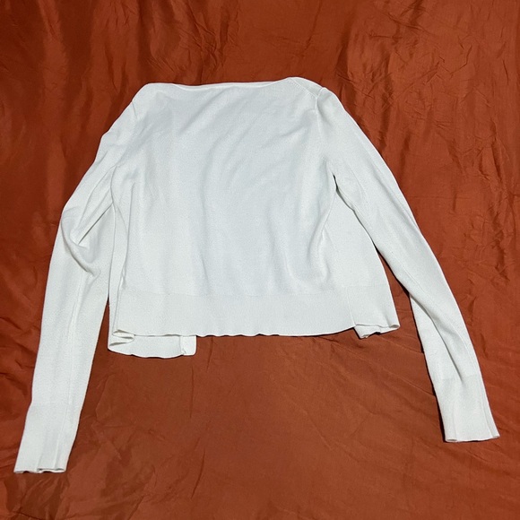 Express Ivory Button-Up Cardigan - Picture 2 of 2